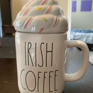 Rae Dunn Irish Cream Coffee mug with Whip Cream topper
